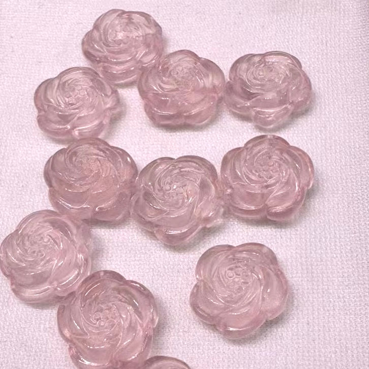 Beautiful Jewelry Accessory – Rose Quartz Rose Charms For Diy Jewelry Project