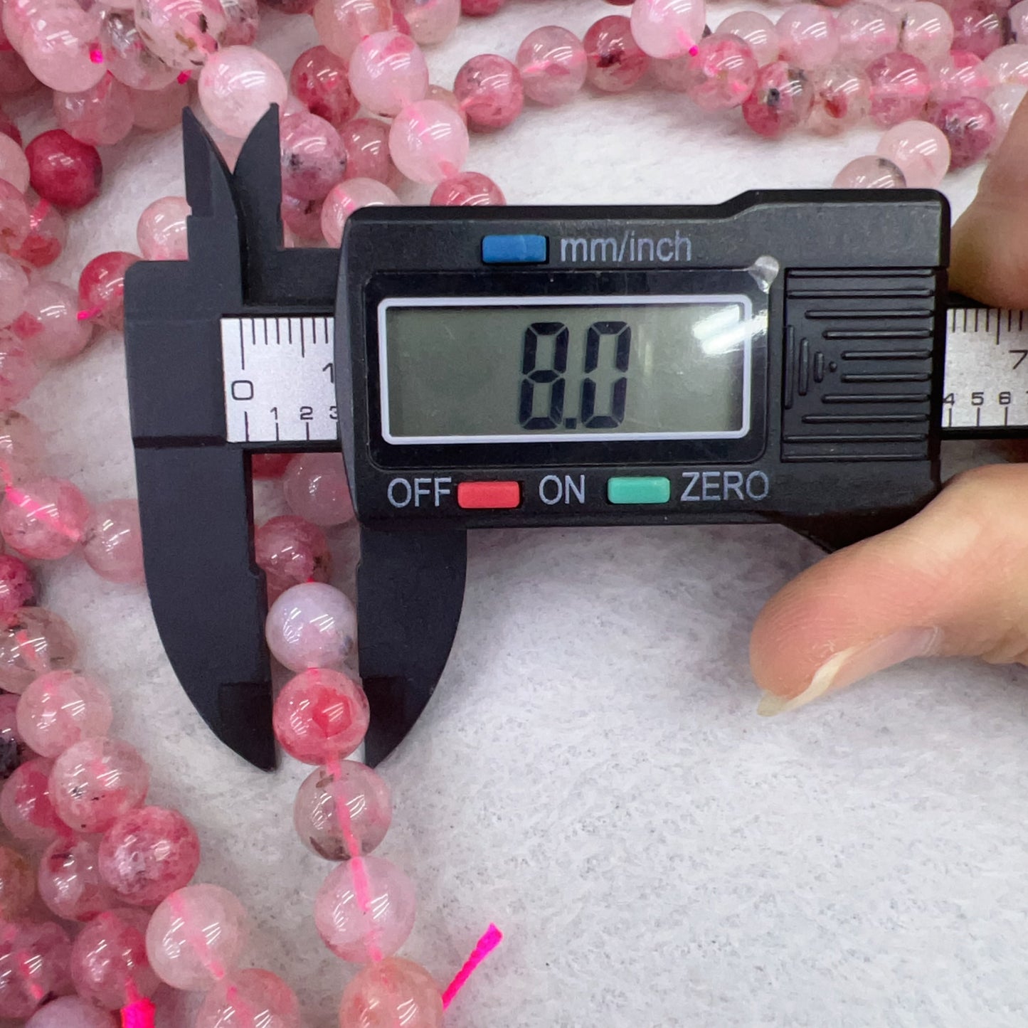 Best Quality In Strands 6Mm 8Mm 10Mm Natural Flower Rhodonite Round Bead For Diy Jewelry Project