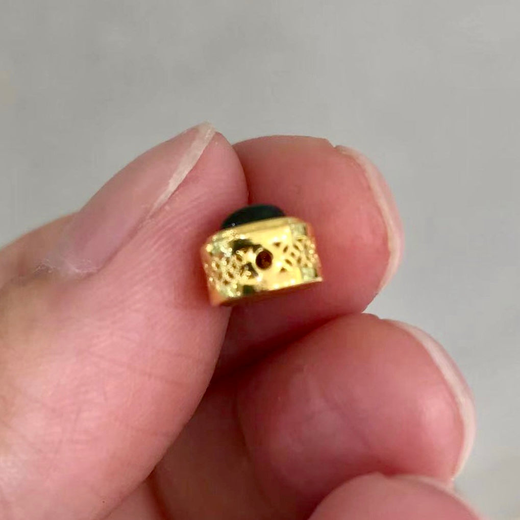 18K Gold Charm With Premium Jadeite Gourd | Pandora Box Diy Jewelry Project