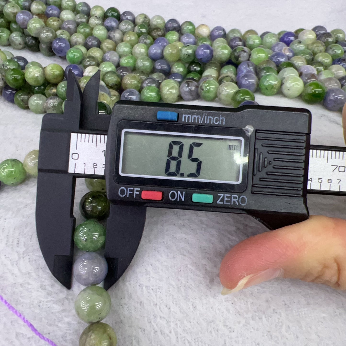 8Mm Natural Assorted Tanzanite Round Bead Strands For Diy Jewelry Project