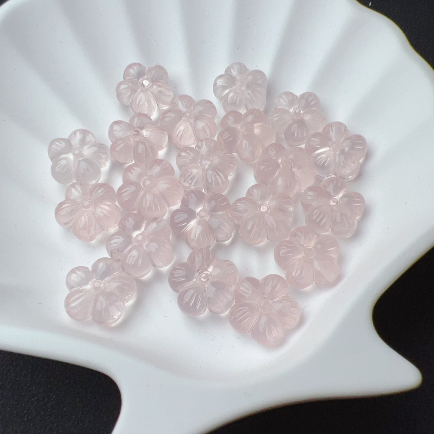 Beautiful Jewelry Accessory – High-Quality Rose Quartz Sakura Flower Bead Charms For Diy Jewelry Project
