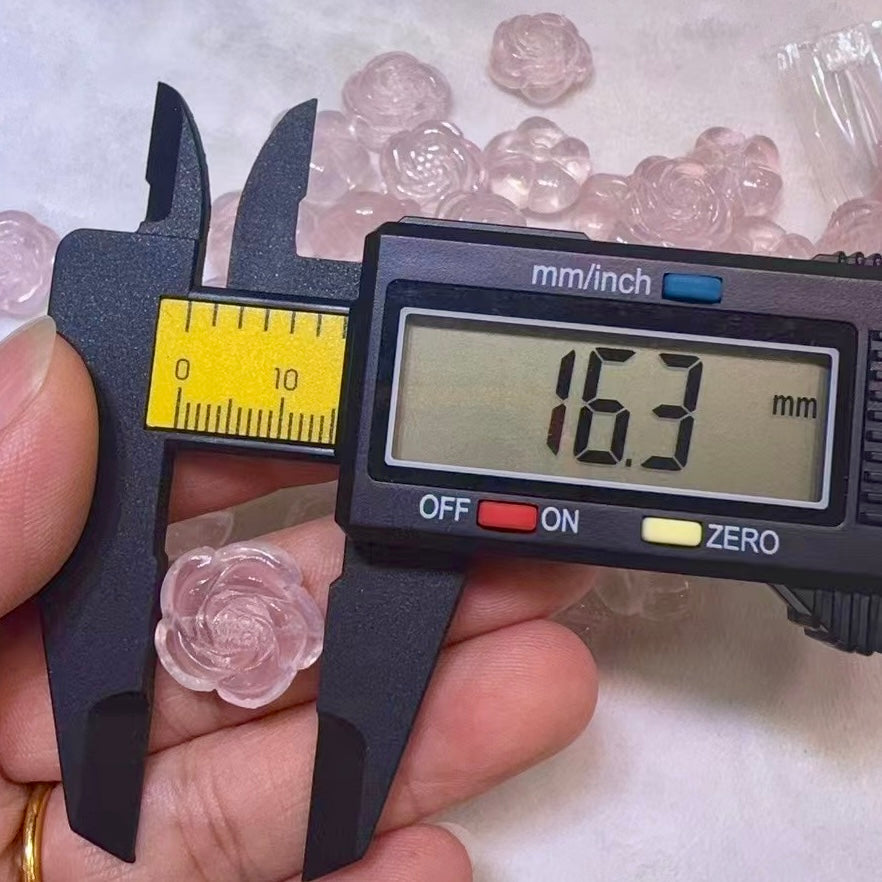Beautiful Jewelry Accessory – Rose Quartz Rose Charms For Diy Jewelry Project