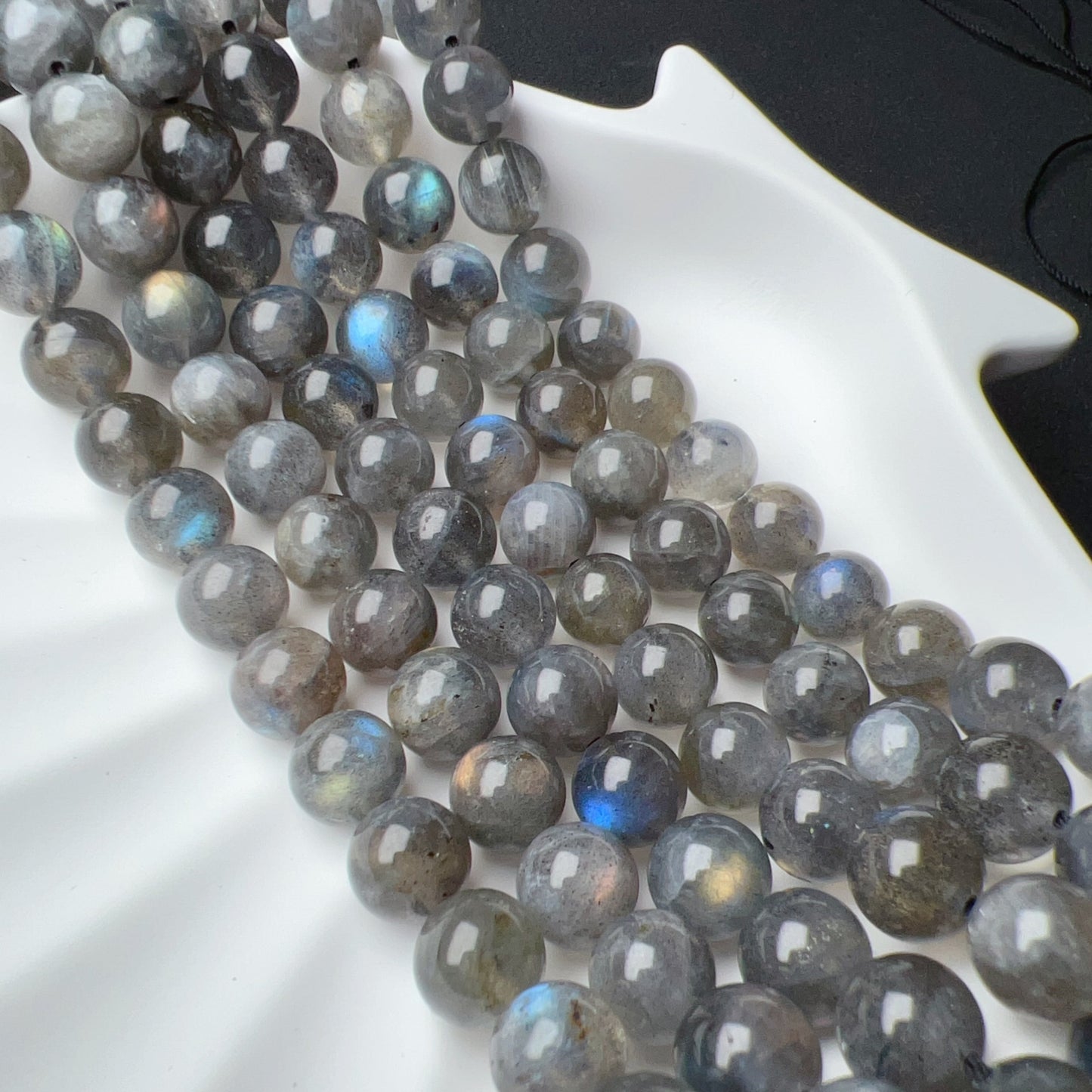 8Mm Natural Assorted Flash Labradorite Round Bead Strands For Diy Jewelry Project