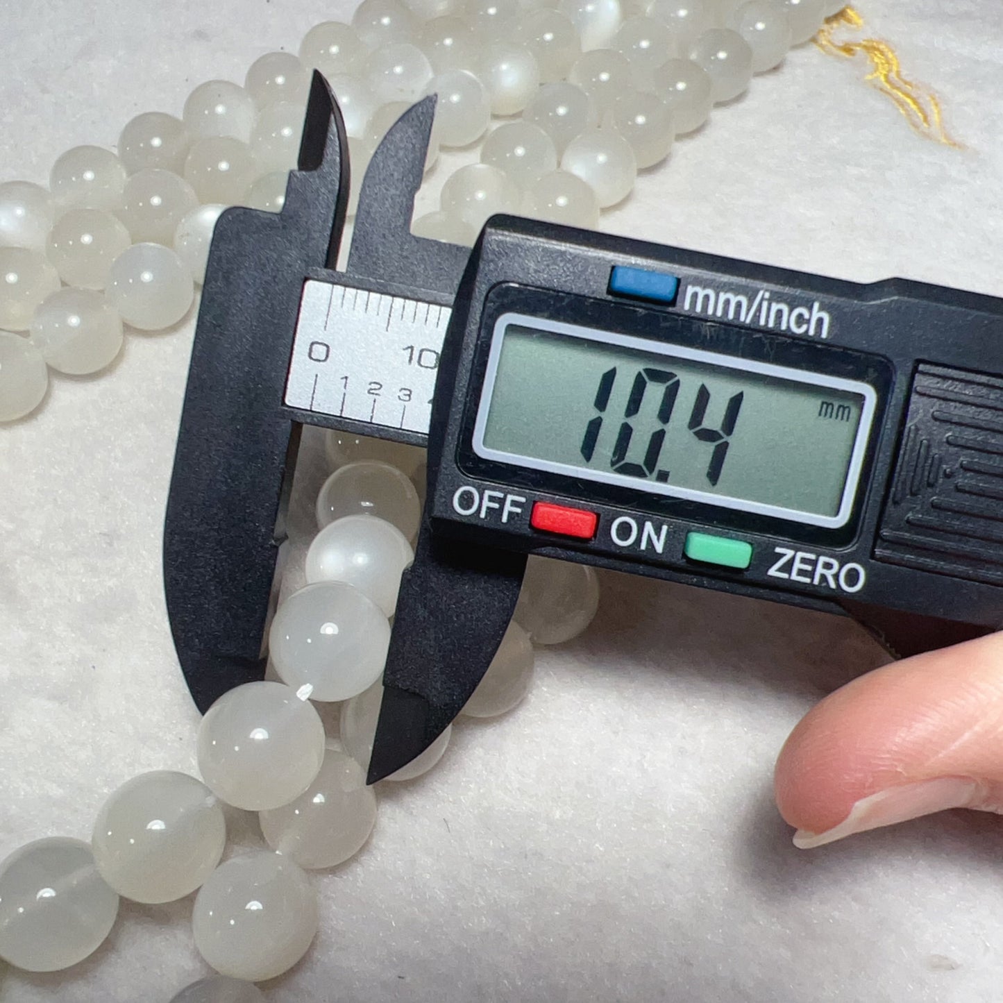 10Mm Natural High-Quality White Moonstone Round Bead Strands Diy Jewelry Supply