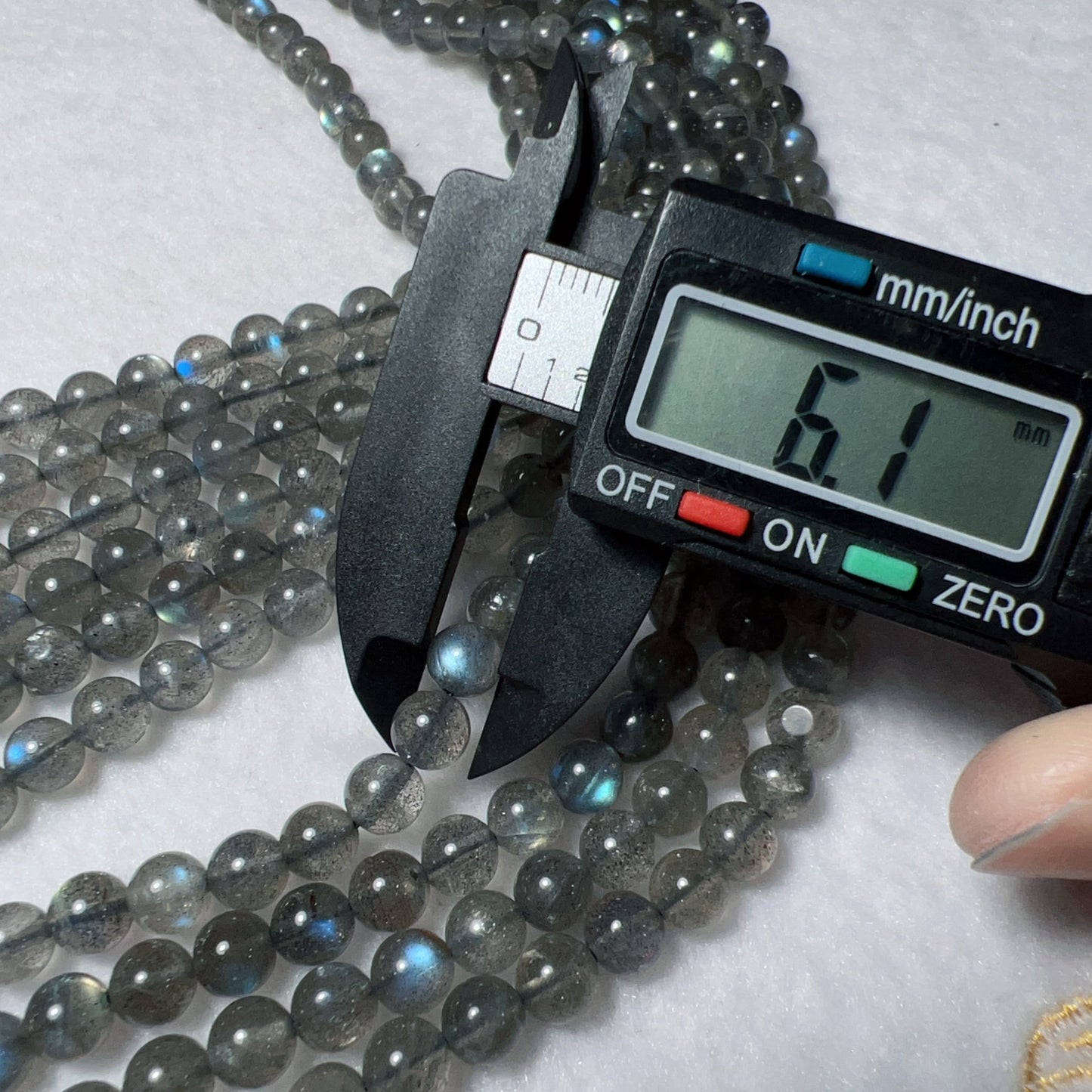 6Mm Natural Labradorite Loose Bead Strands For Diy Jewelry Project
