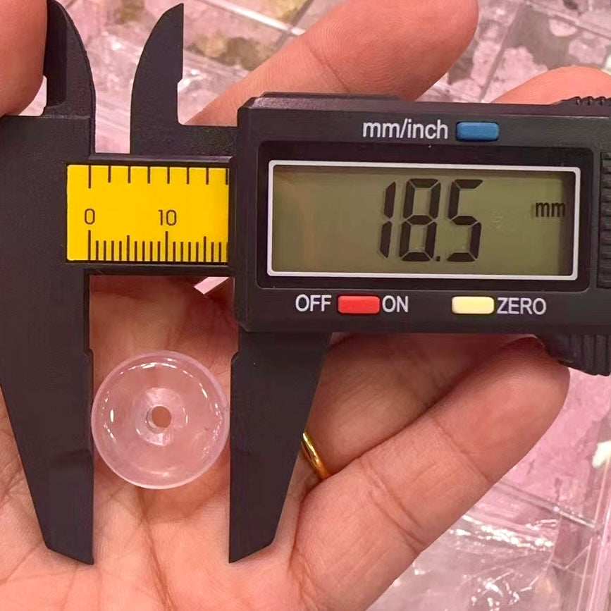 High-Quality Rose Quartz Amulet Charms For Diy Jewelry Project 14Mm 16Mm 18Mm