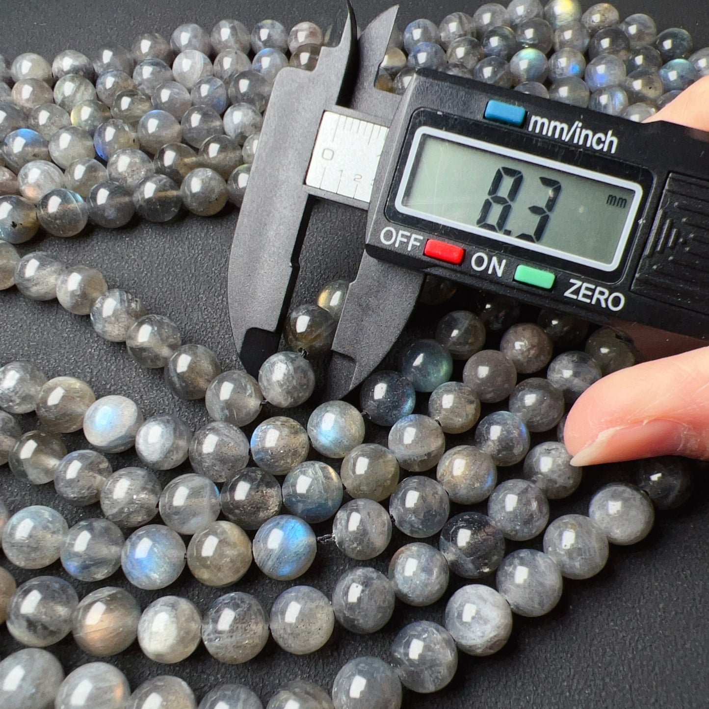 8Mm Natural Assorted Flash Labradorite Round Bead Strands For Diy Jewelry Project