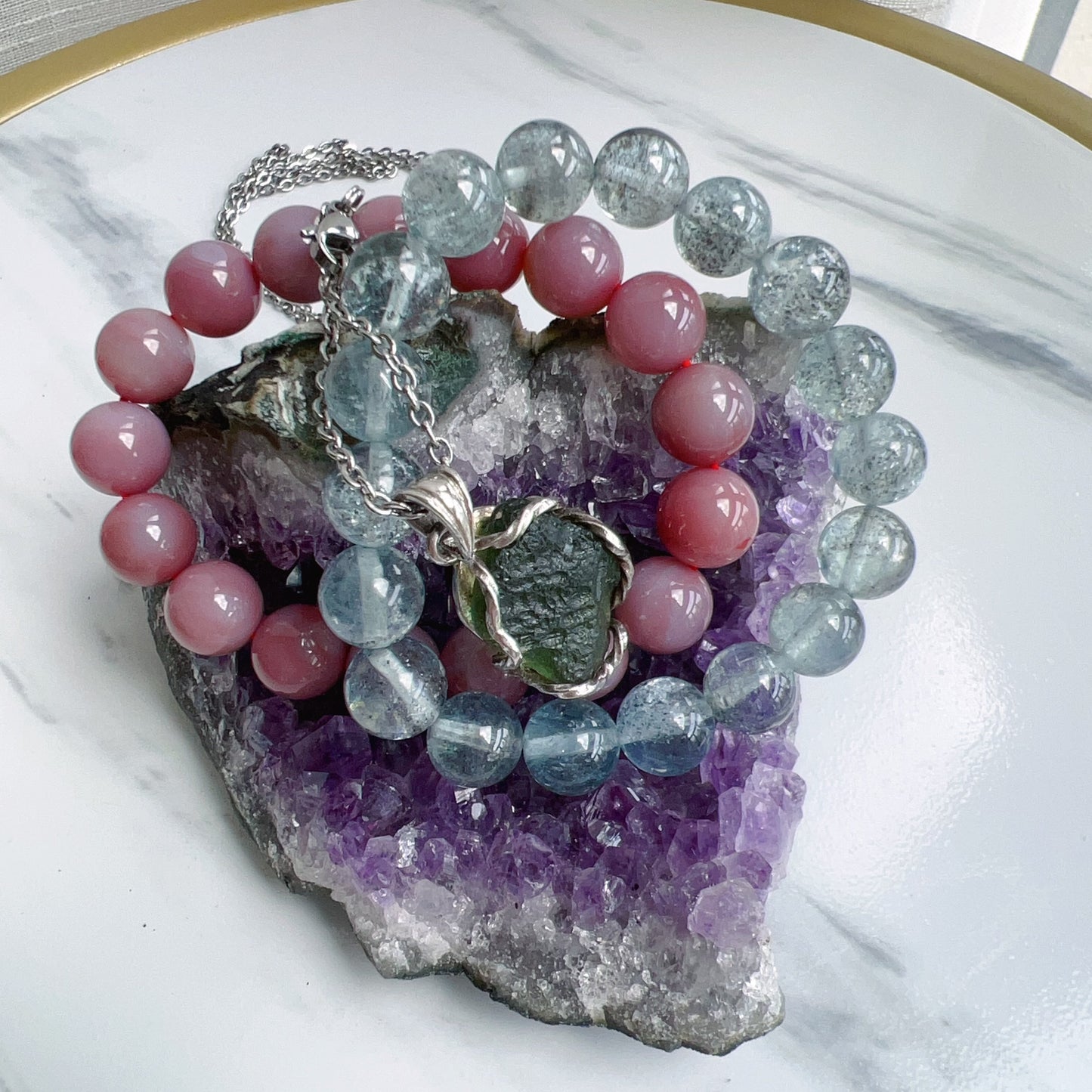 317.5G Natural Amethyst Raw Stone Small Geode Healing Crystal Decor