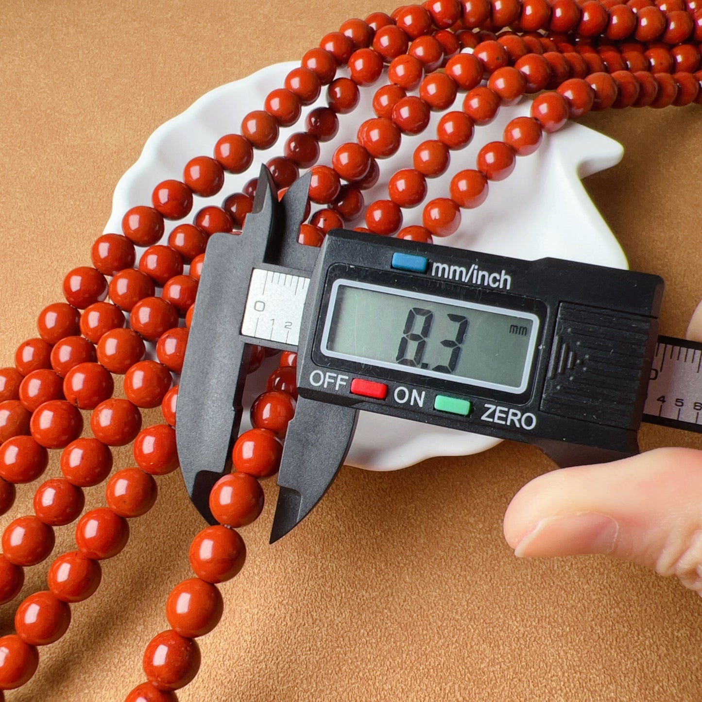Natural 8Mm Red Jasper Stone Round Bead Strands Diy Crafts Jewelry Making Project