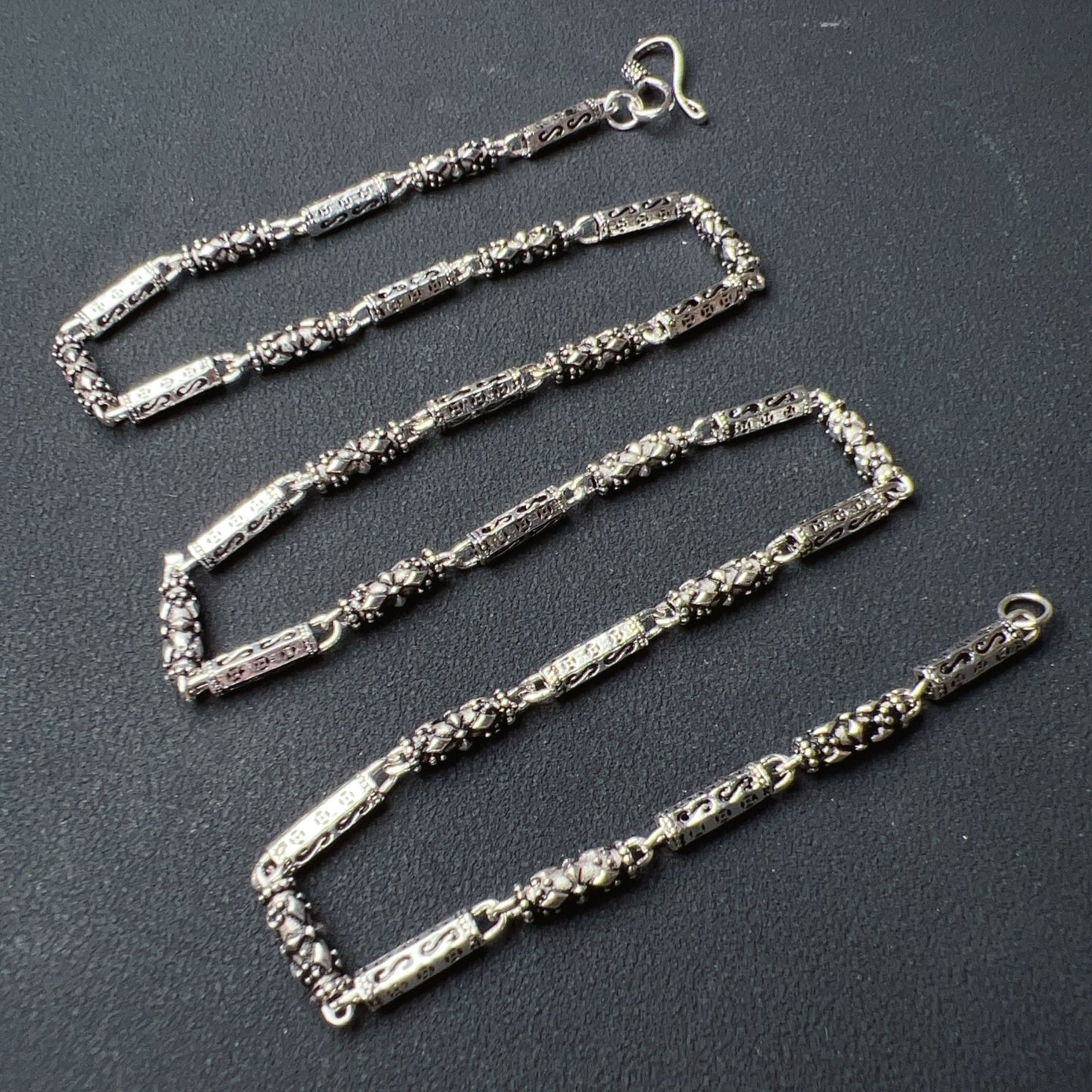 Men Women Fashion Jewelry – 925 Sterling Silver Vintage Necklace 17.1G