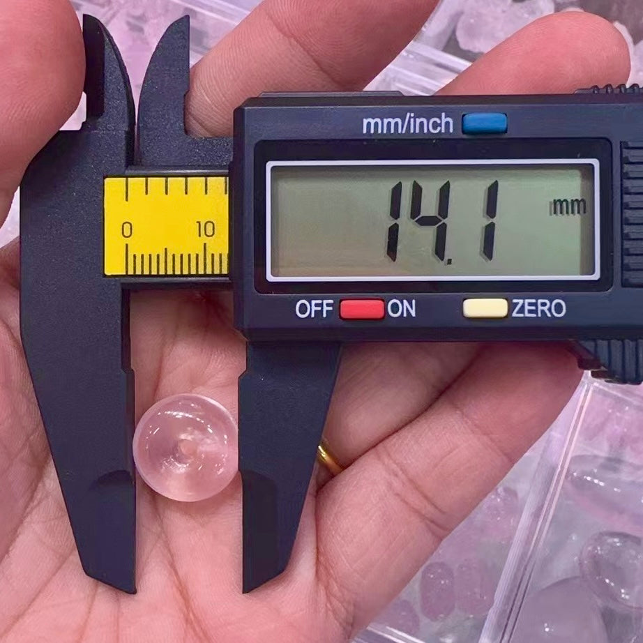 High-Quality Rose Quartz Amulet Charms For Diy Jewelry Project 14Mm 16Mm 18Mm