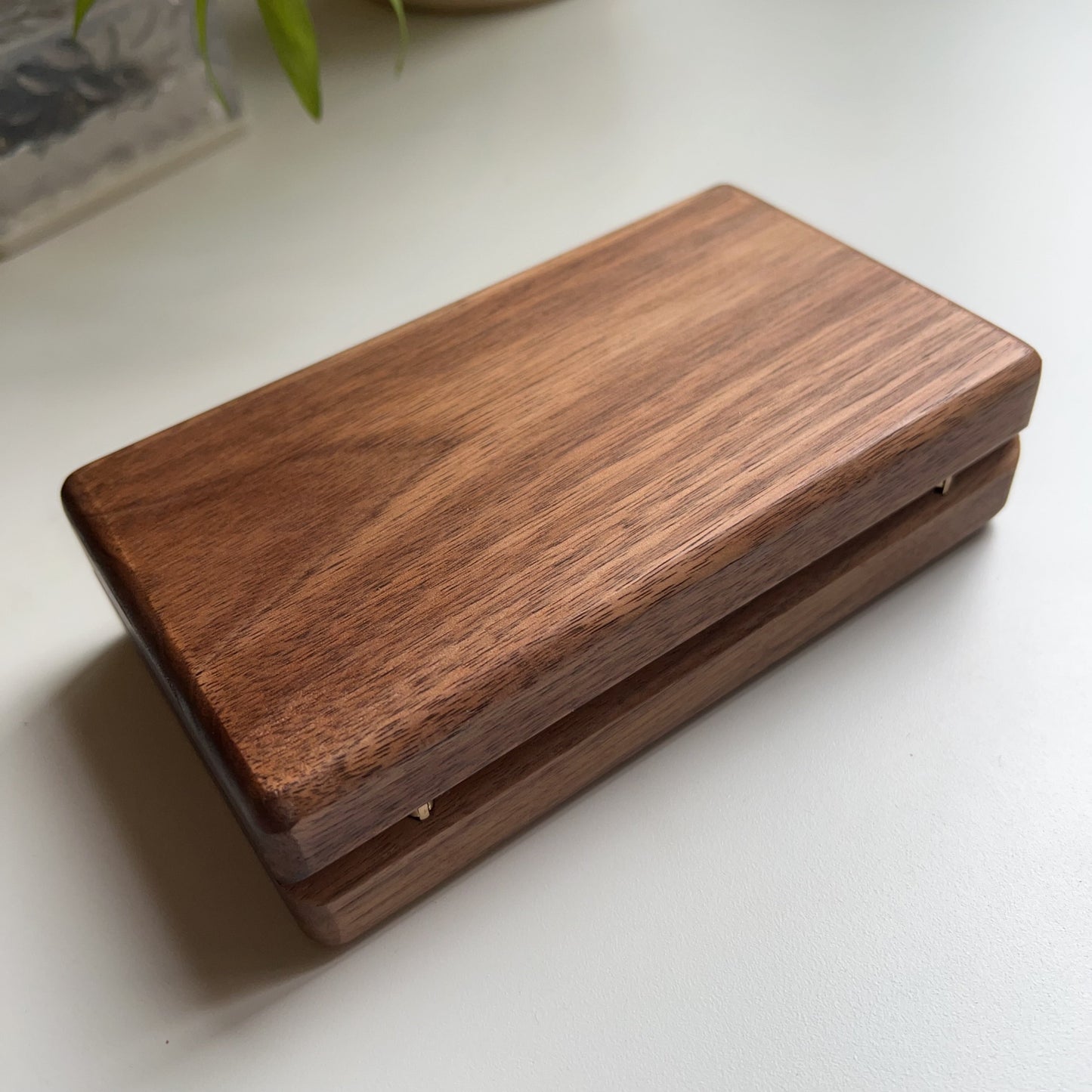 Handmade Natural Walnut Wood Jewelry Box For Bracelets Necklaces Rings Home Decors