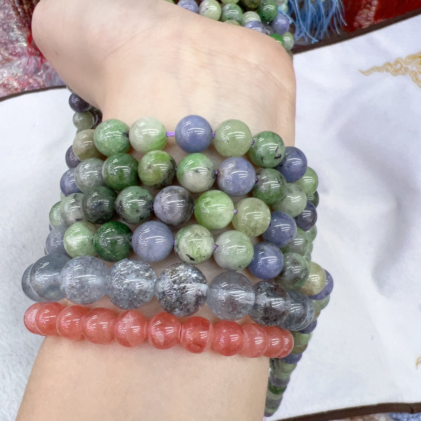 8Mm Natural Assorted Tanzanite Round Bead Strands For Diy Jewelry Project