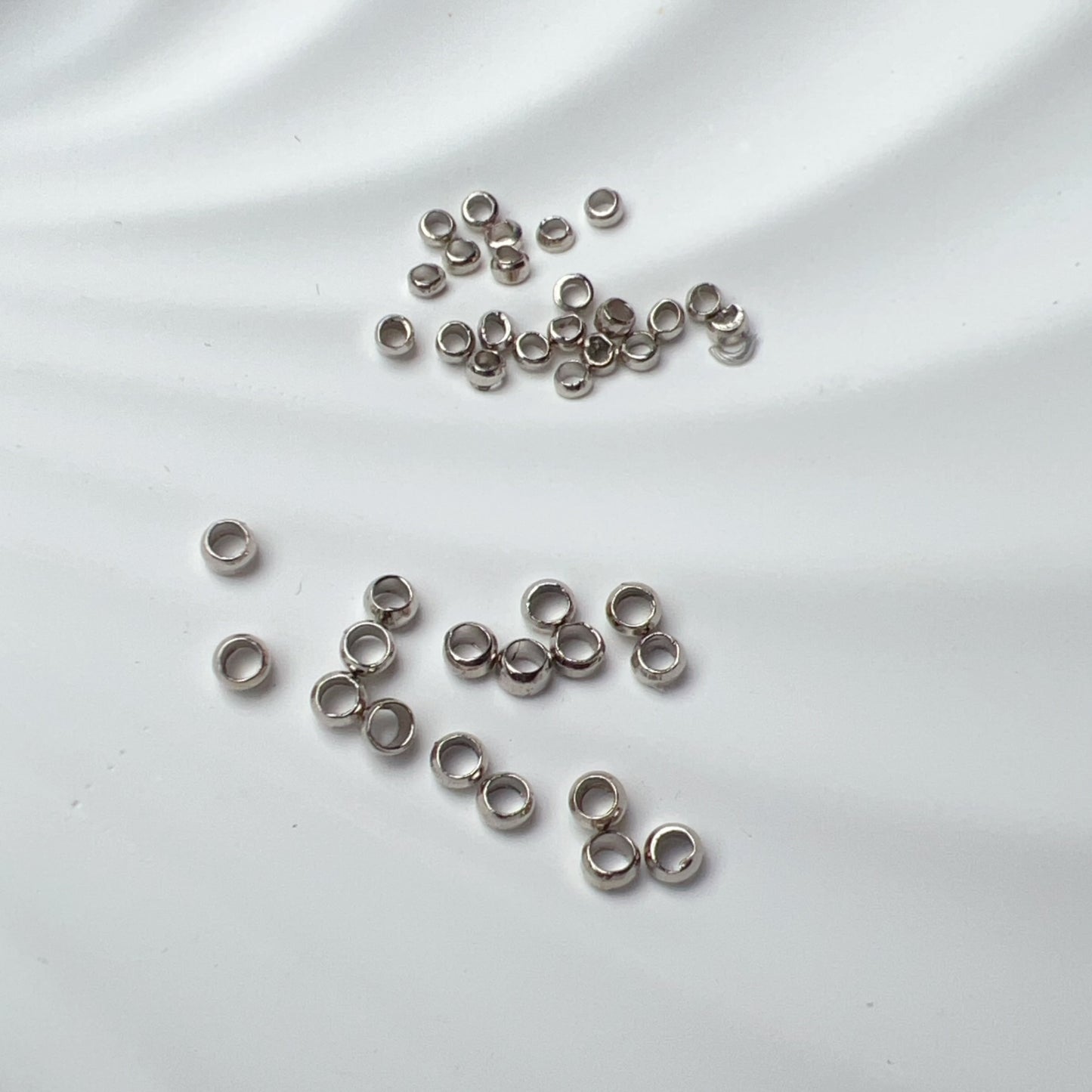 Stainless Steel Positioning Beads | Crimp Beads, Spacer, And Stopper For Diy Jewelry Making Tools