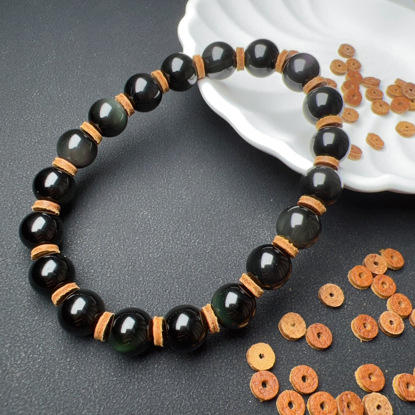 6Mm Genuine Full Grain Leather Spacers For Diy Jewelry Project