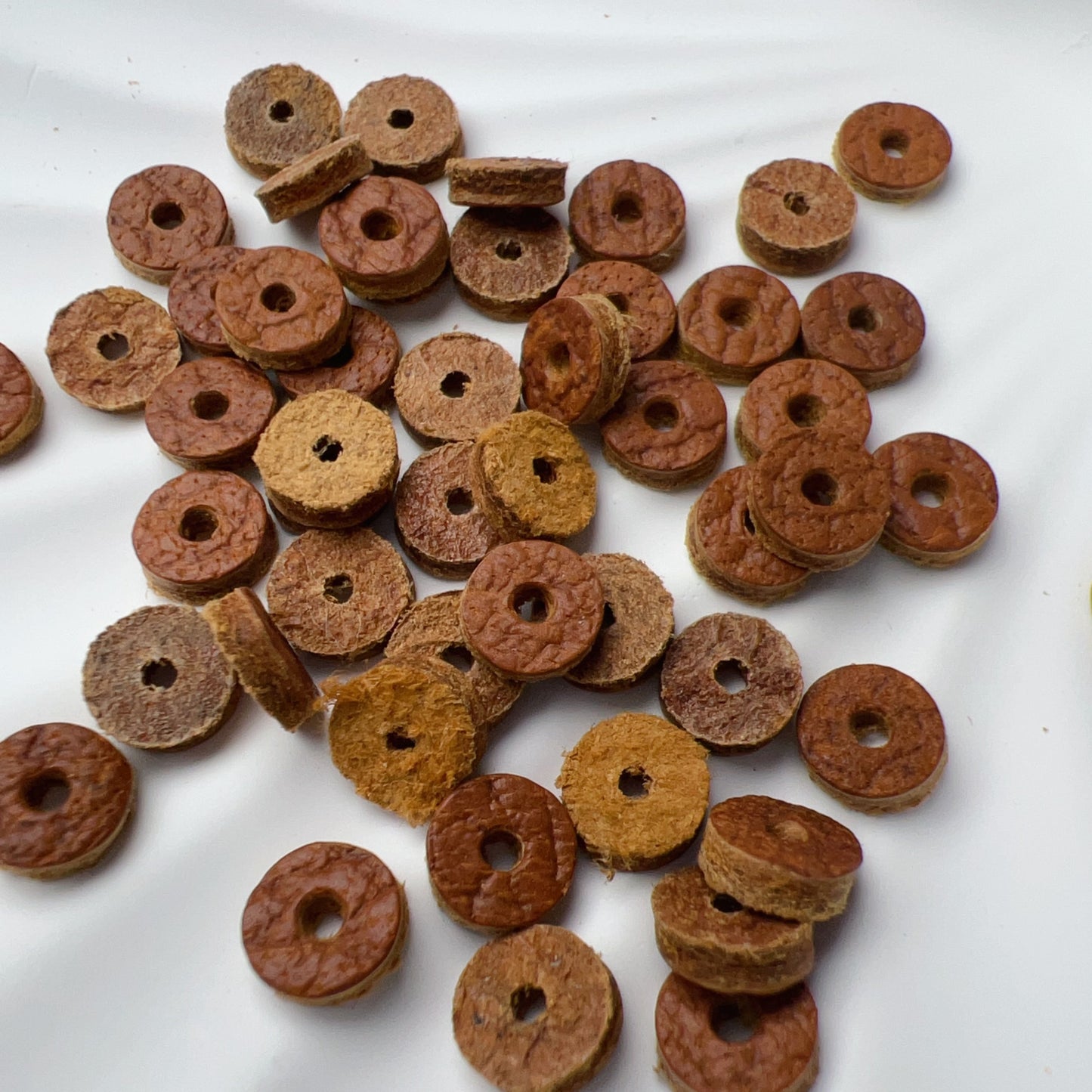 6Mm Genuine Full Grain Leather Spacers For Diy Jewelry Project