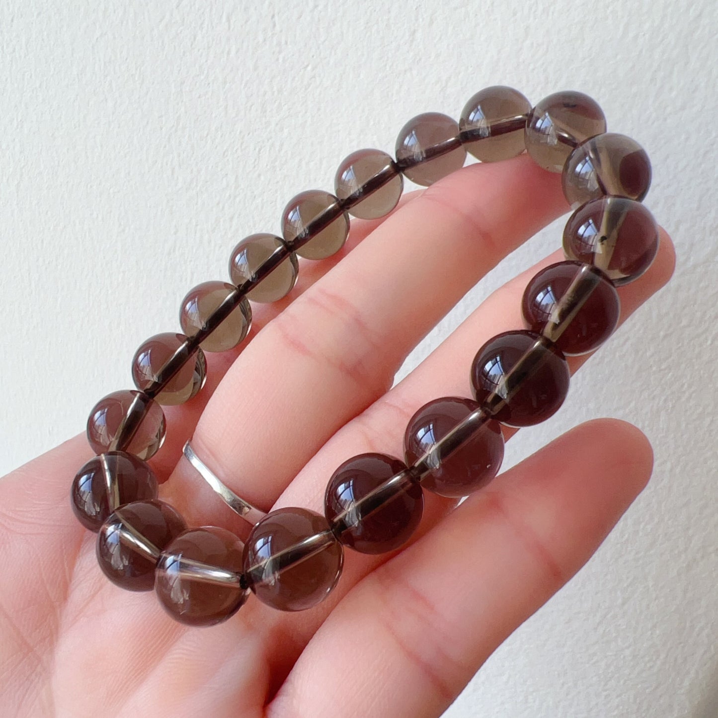 Smoky Quartz Bracelet For Health | Handmade 10Mm Round Beads | Men’S & Women’S Healing Jewelry
