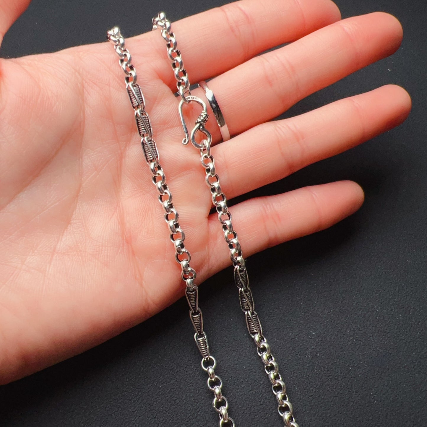 Men’S Women’S Fashion Jewelry – 925 Sterling Silver Necklace 16.8G