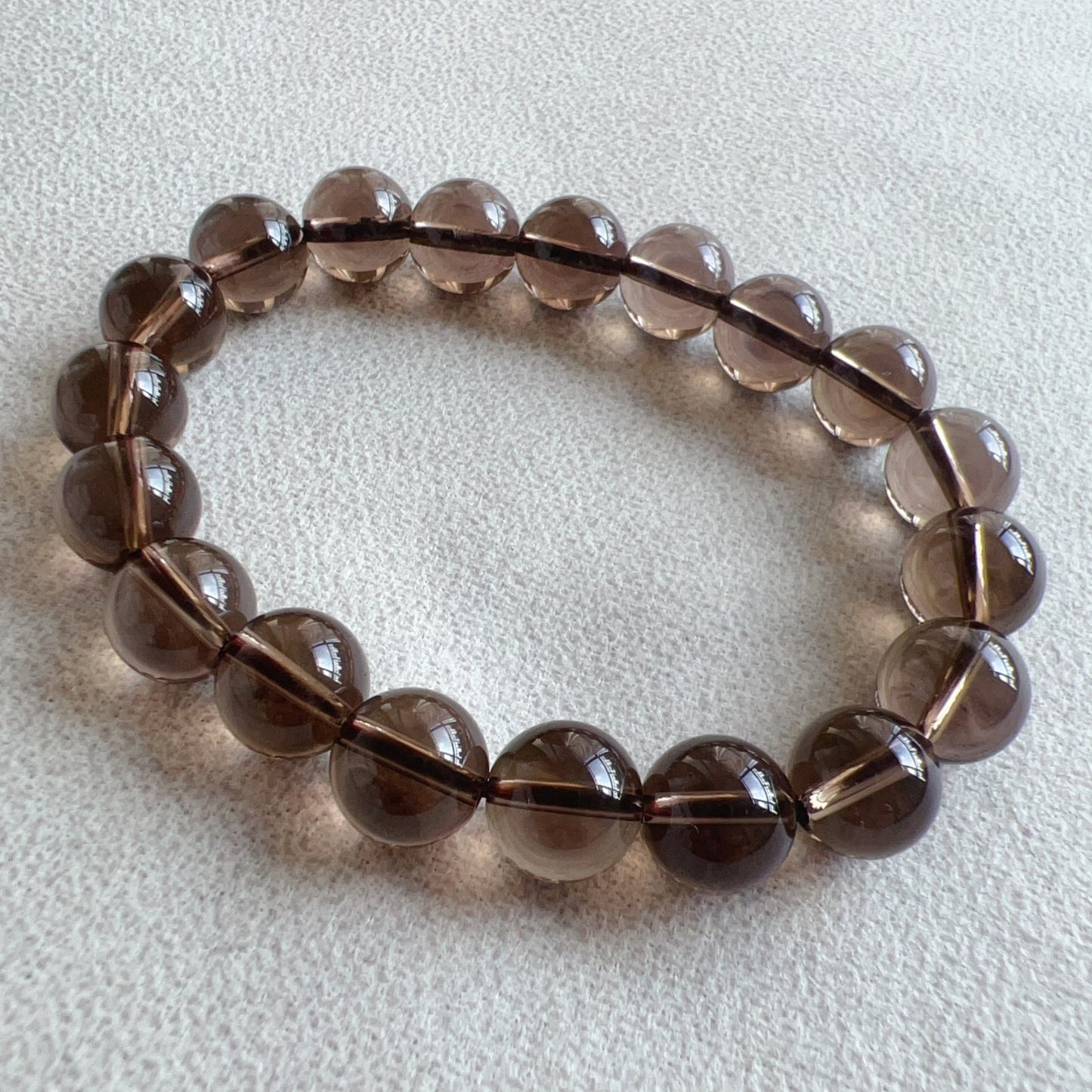 Smoky Quartz Bracelet For Health | Handmade 10Mm Round Beads | Men’S & Women’S Healing Jewelry
