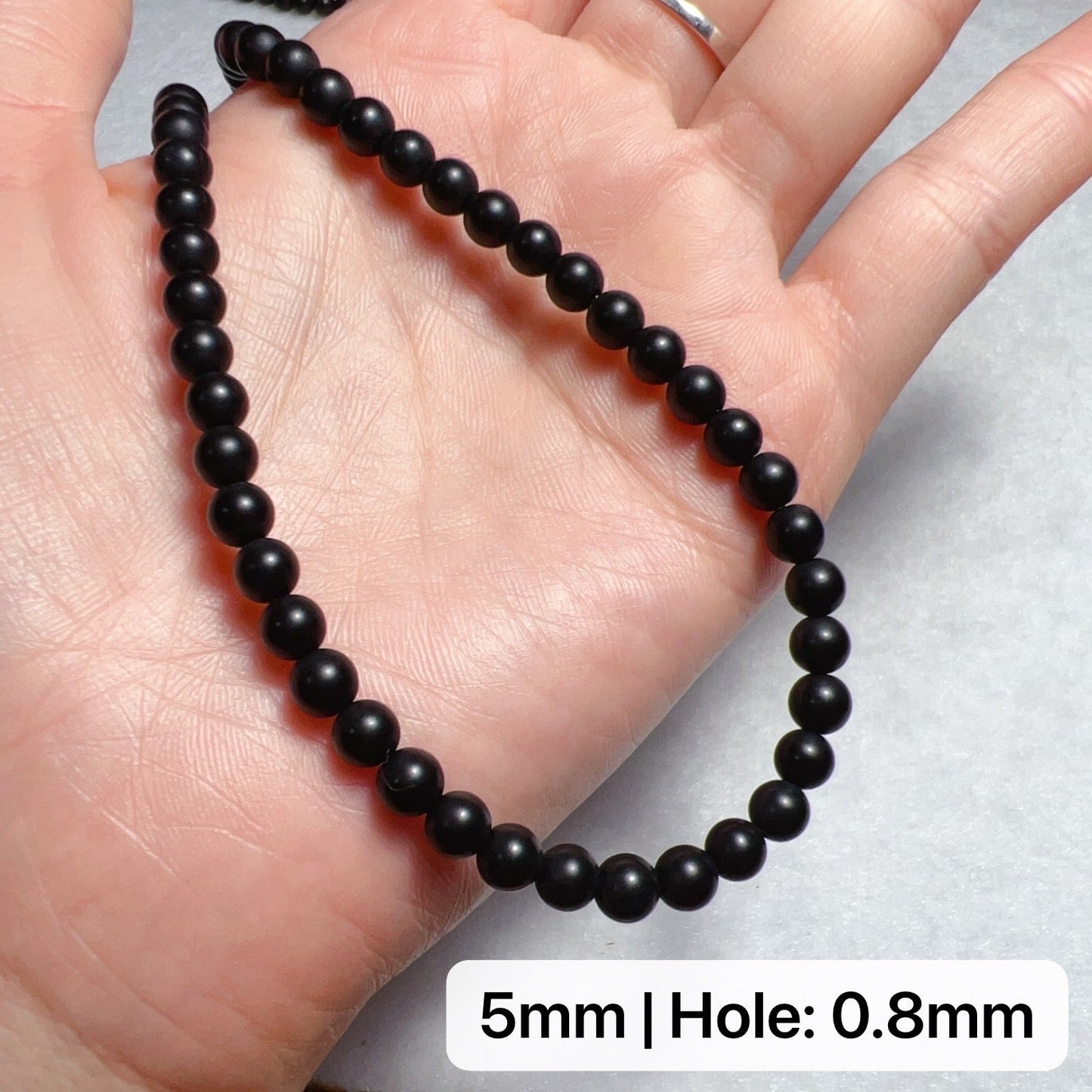 4-12Mm Heat-Treated Matte Black Onyx Round Bead Strands For Diy Jewelry Project