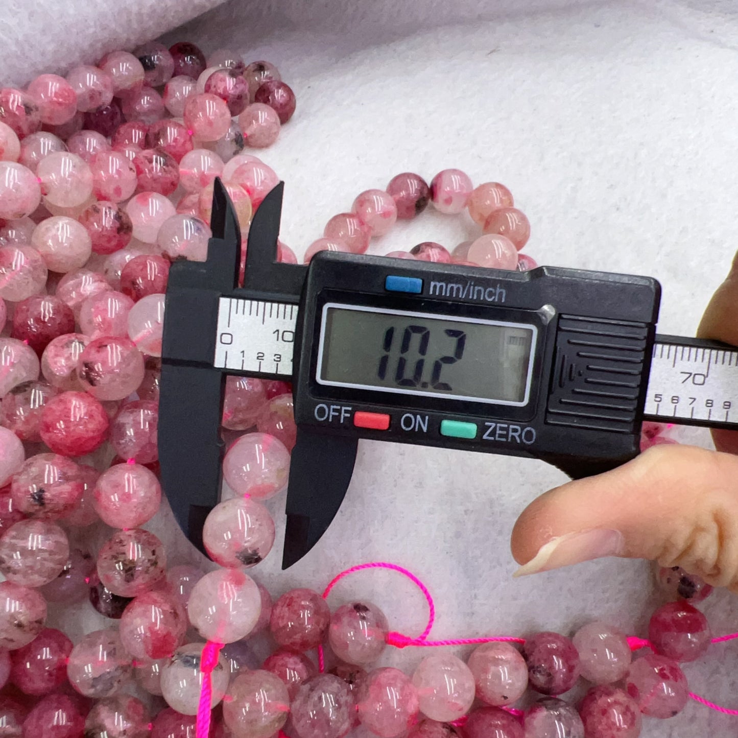 Best Quality In Strands 6Mm 8Mm 10Mm Natural Flower Rhodonite Round Bead For Diy Jewelry Project