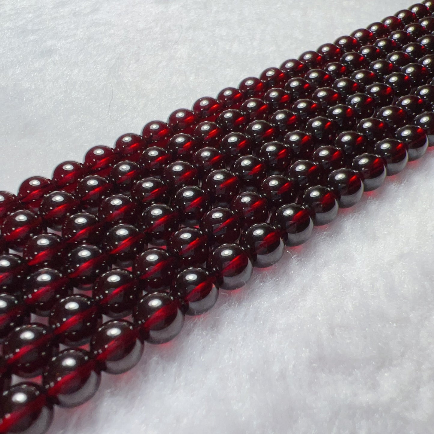 Best Quality 6Mm Natural Almandine Red Garnet Bead Strands For Diy Jewelry Projects