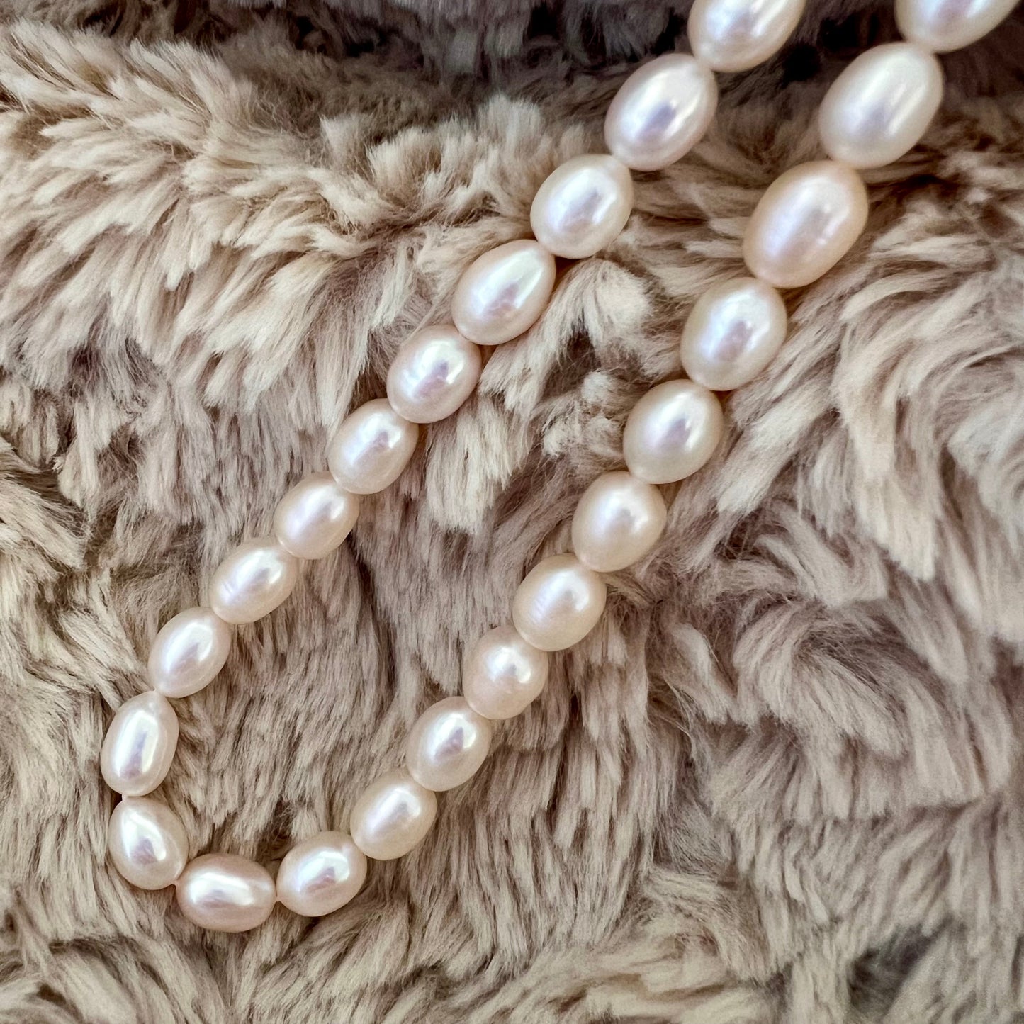 Timeless Classic Pearl Beaded Necklace | Best Luster Freshwater Pearl Natural Formed Beads With 925 Sterling Silver Clasp