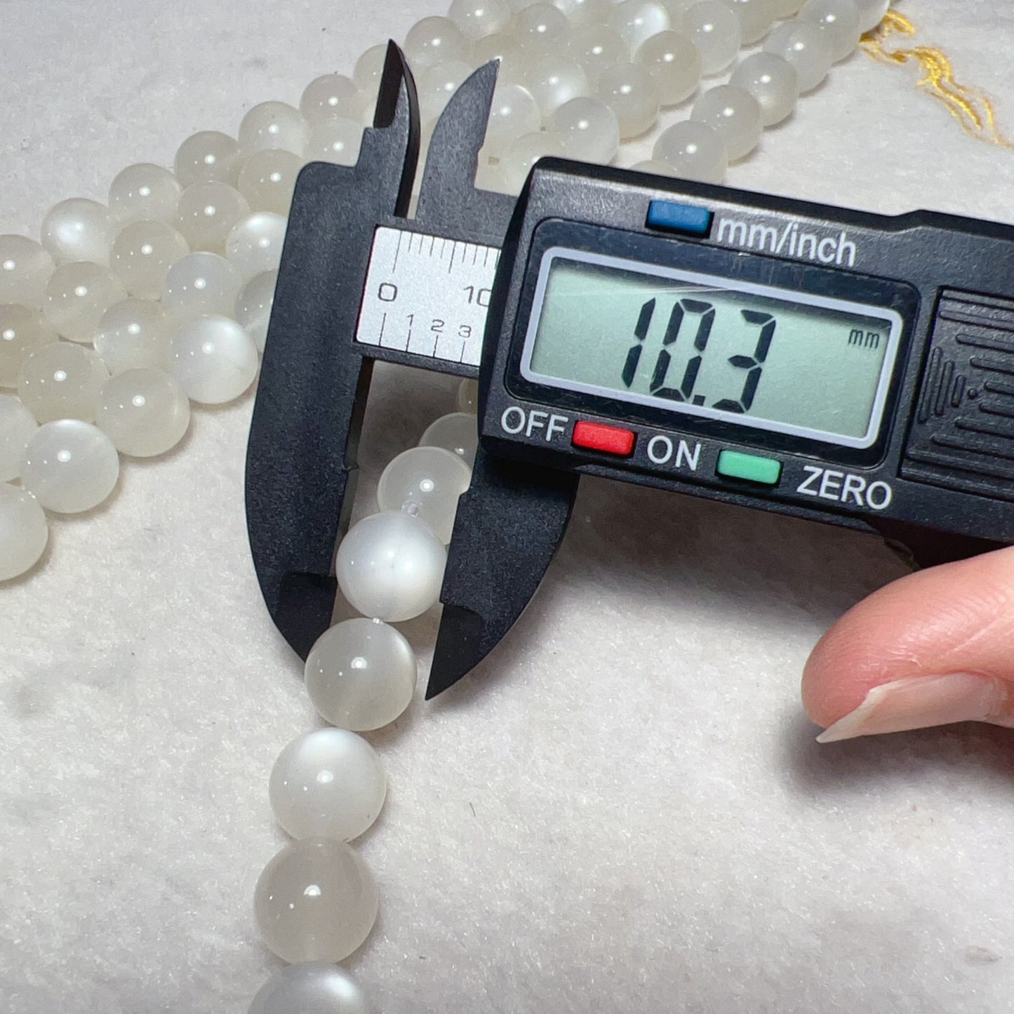 10Mm Natural High-Quality White Moonstone Round Bead Strands Diy Jewelry Supply