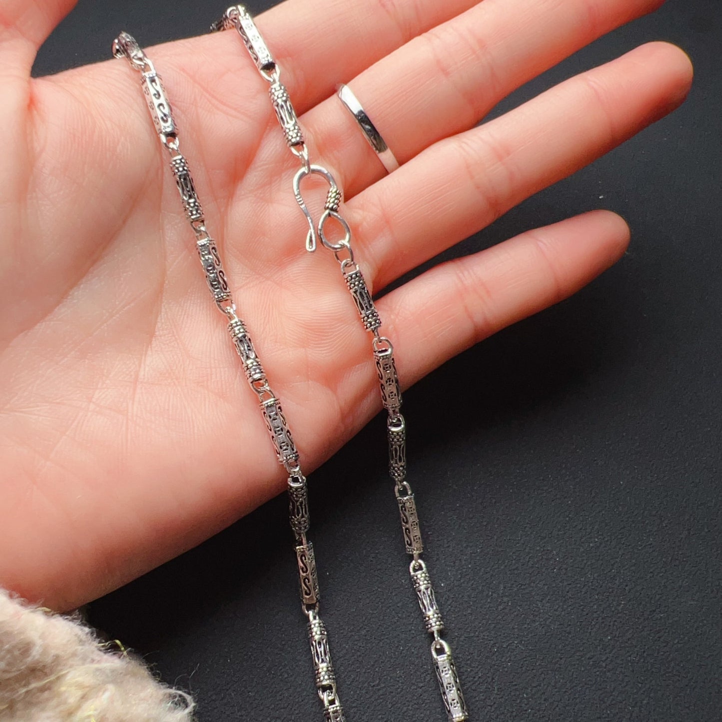 Men’S Women’S Fashion Jewelry – 925 Sterling Silver Necklace 14.5G