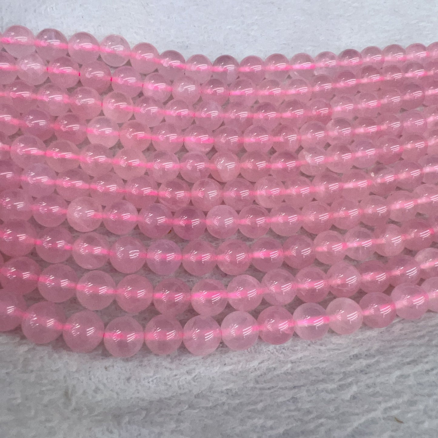 Best Quality In Strand 8Mm Natural Madagascar Rose Quartz Round Bead For Diy Jewelry Project