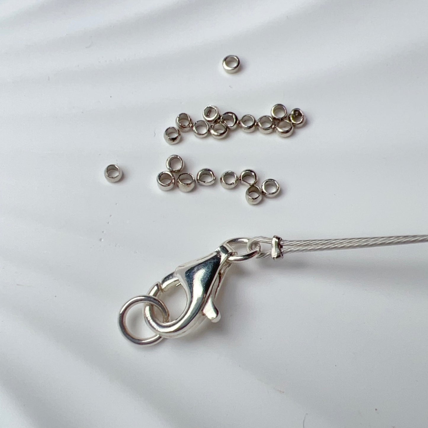 Stainless Steel Positioning Beads | Crimp Beads, Spacer, And Stopper For Diy Jewelry Making Tools