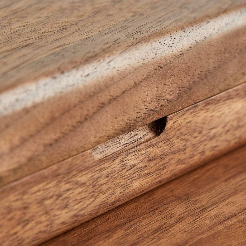 Handmade Natural Walnut Wood Jewelry Box For Bracelets Necklaces Rings Home Decors