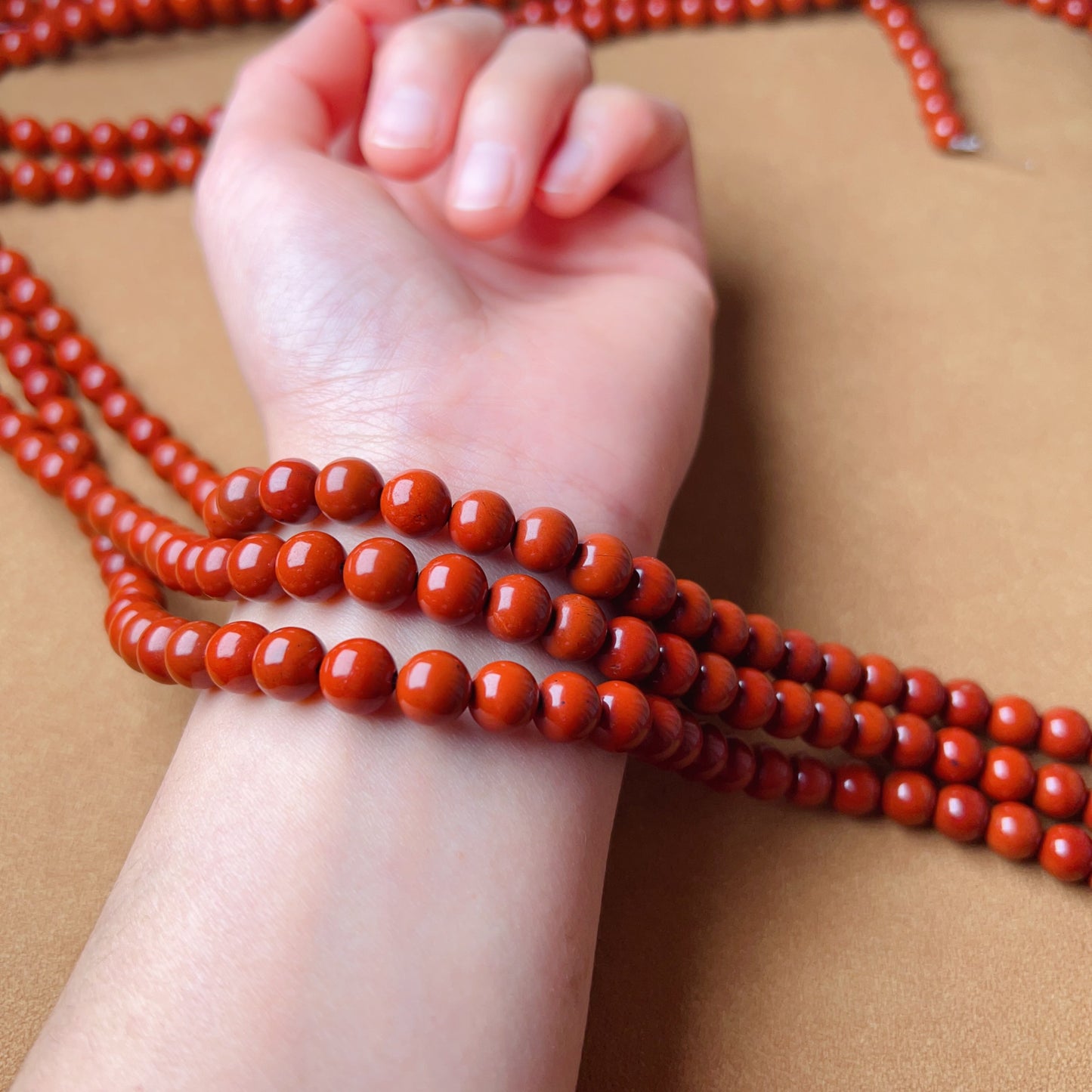 Natural 8Mm Red Jasper Stone Round Bead Strands Diy Crafts Jewelry Making Project