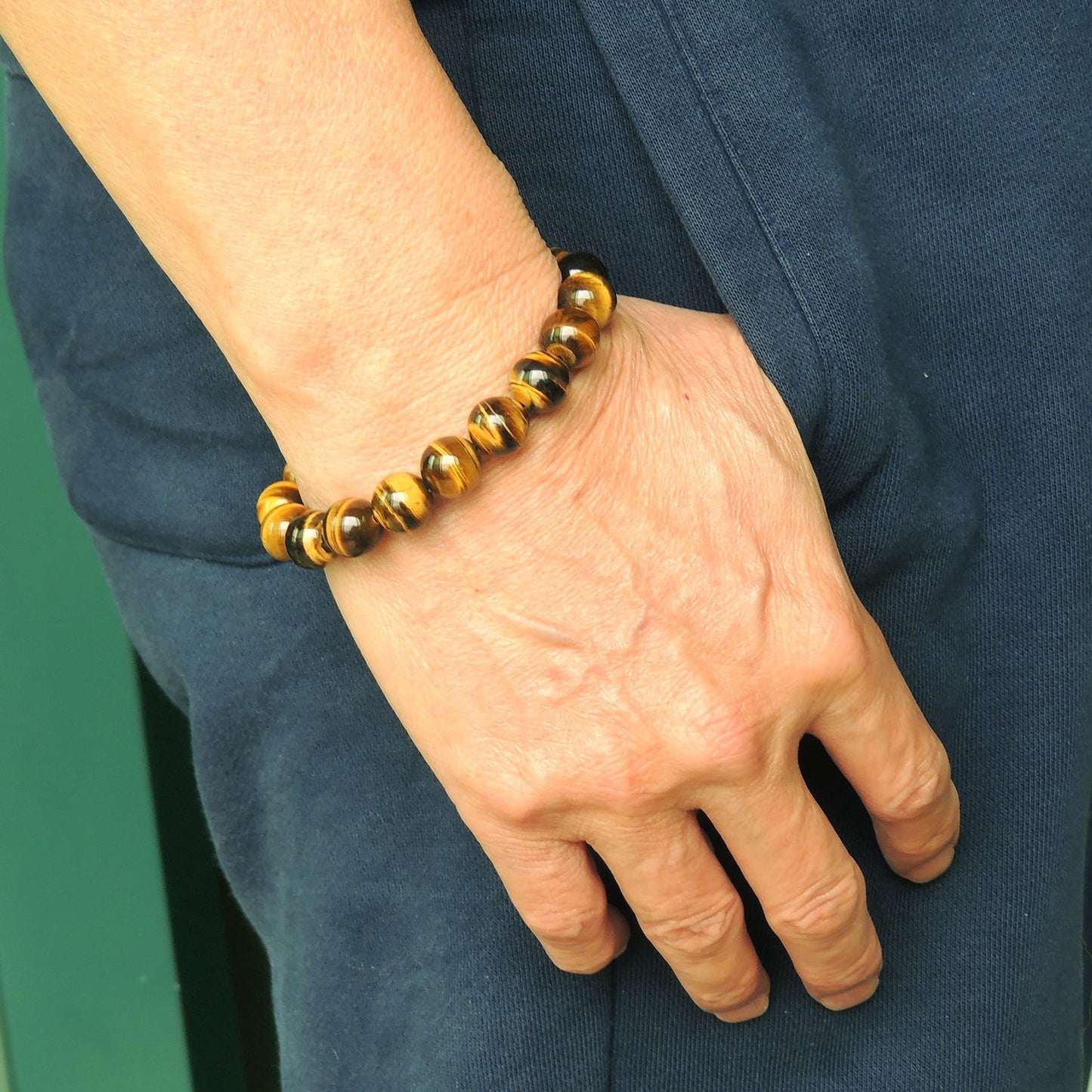 Premium Brown Tiger Eye Bracelet | 10Mm Beads Healing Stone Jewelry For Men Women | Boost Energy And Style