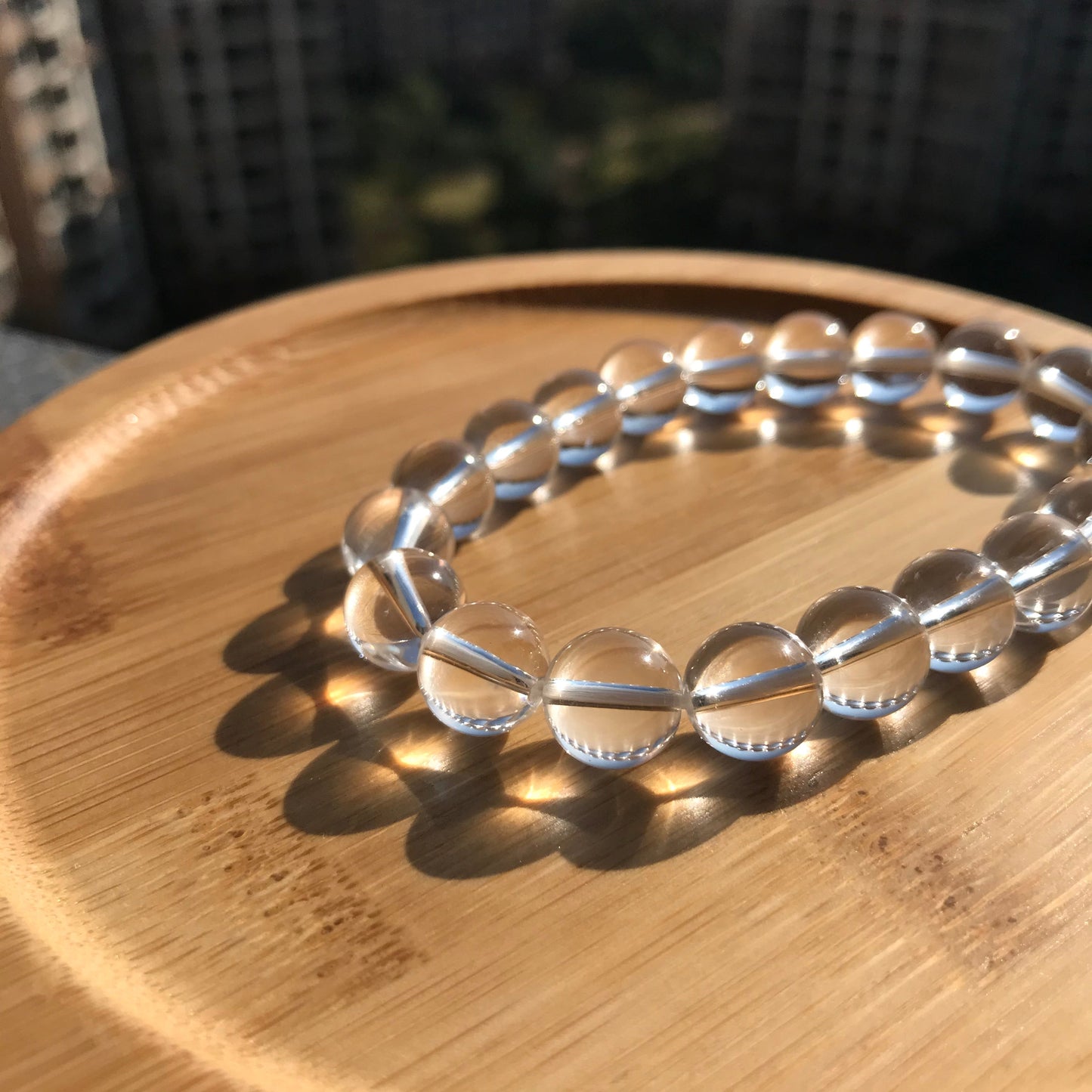 Premium Handmade Natural Clear Quartz Bracelet | 10Mm Beads | Healing Stone For Crown Chakra Meditation And Energy Balance