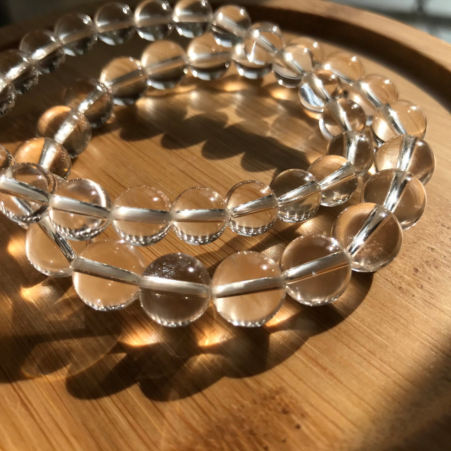 Premium Handmade Natural Clear Quartz Bracelet | 10Mm Beads | Healing Stone For Crown Chakra Meditation And Energy Balance