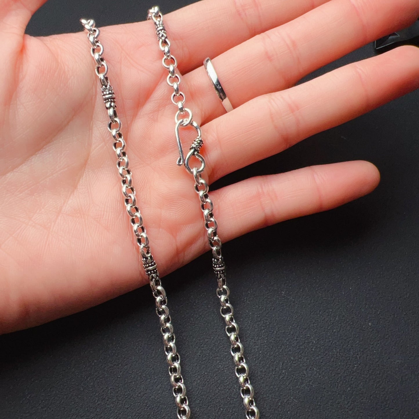 Men’S Women’S Fashion Jewelry – 925 Sterling Silver Necklace 17.3G