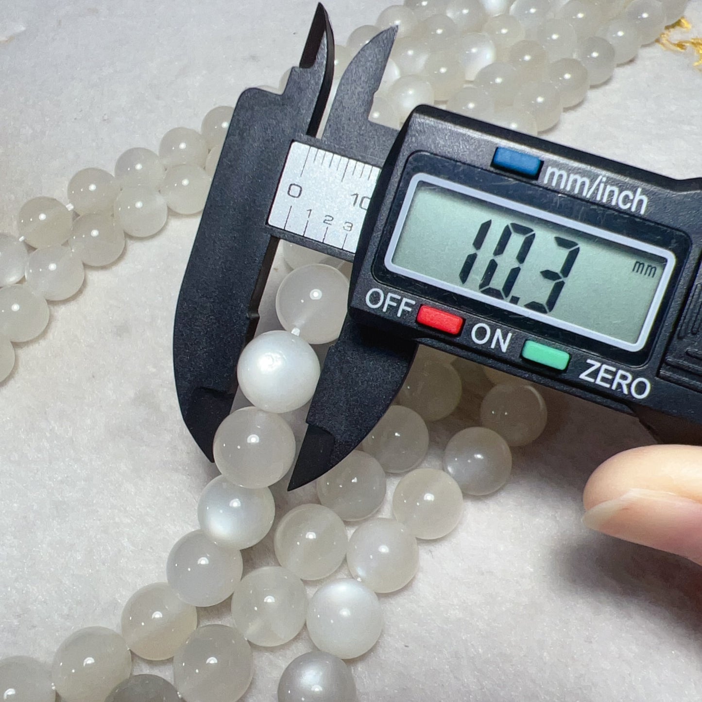 10Mm Natural High-Quality White Moonstone Round Bead Strands Diy Jewelry Supply