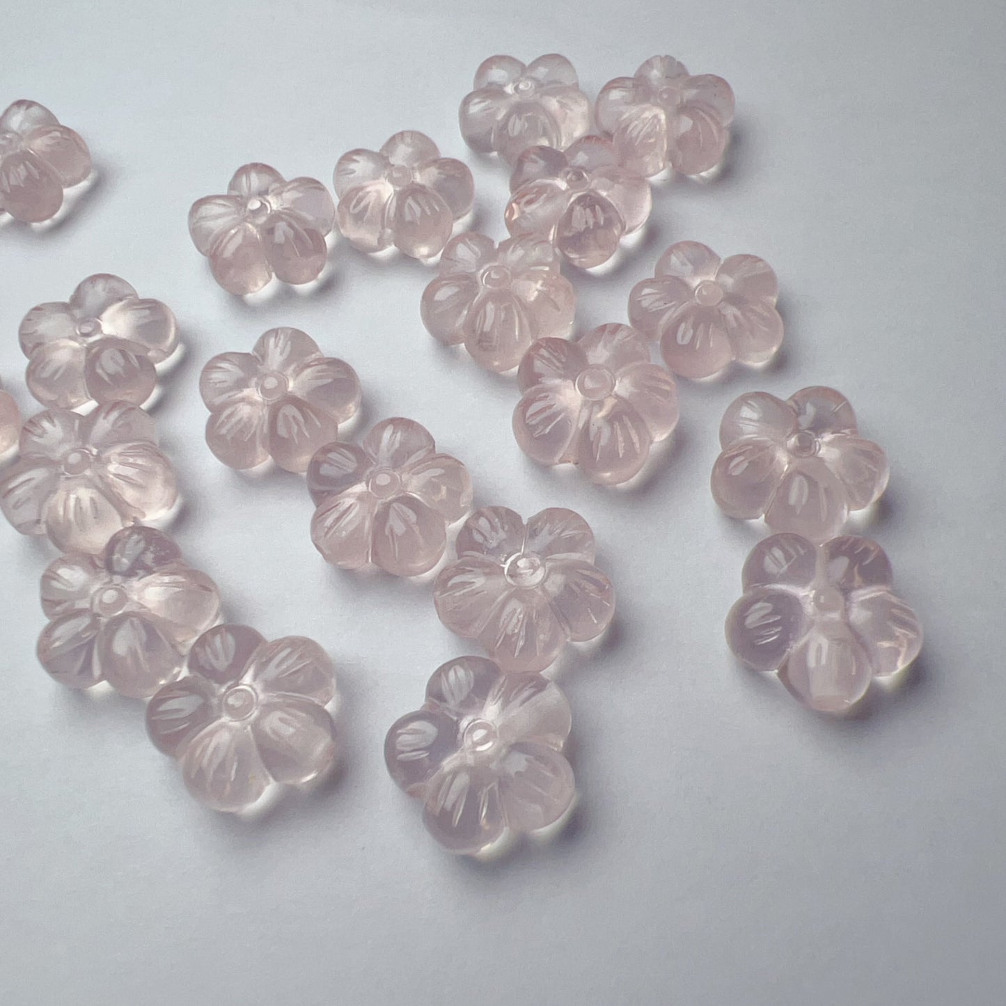 Beautiful Jewelry Accessory – High-Quality Rose Quartz Sakura Flower Bead Charms For Diy Jewelry Project