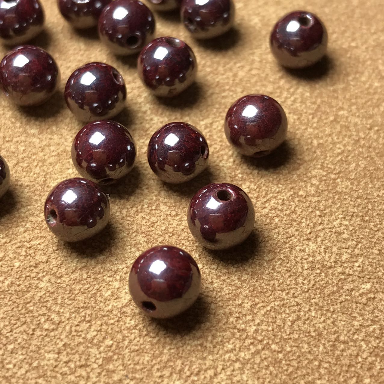 6Mm Genuine Cinnabar Round Beads For Diy Jewelry Making Projects