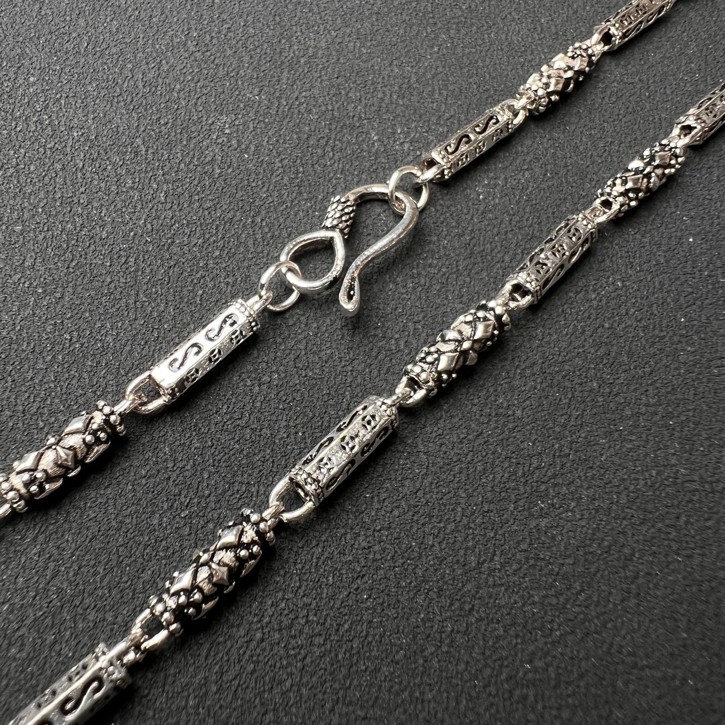 Men Women Fashion Jewelry – 925 Sterling Silver Vintage Necklace 17.1G