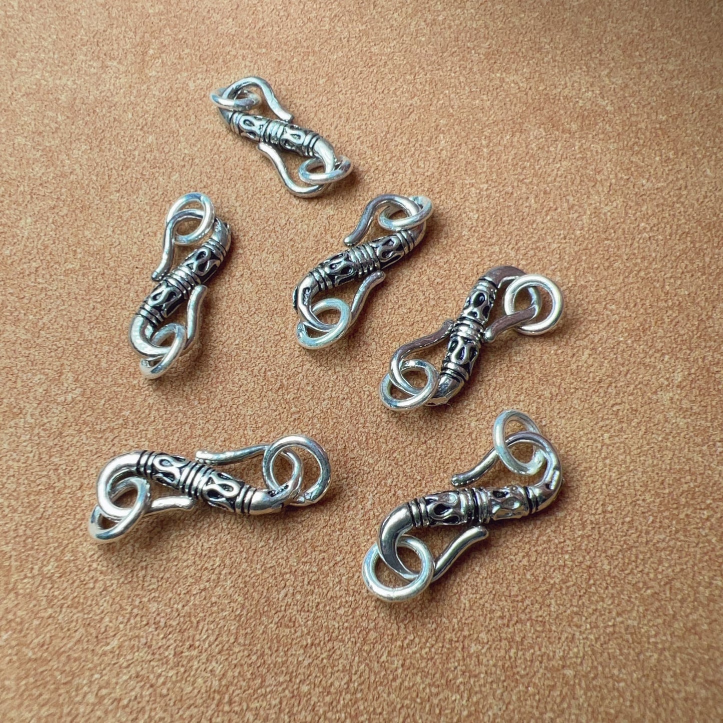 925 Sterling Silver Vintage Style S-Clasp For Handmade Diy Jewelry Making Projects