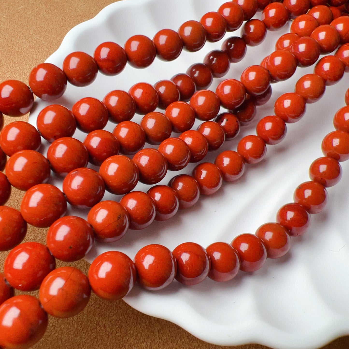 Natural 8Mm Red Jasper Stone Round Bead Strands Diy Crafts Jewelry Making Project