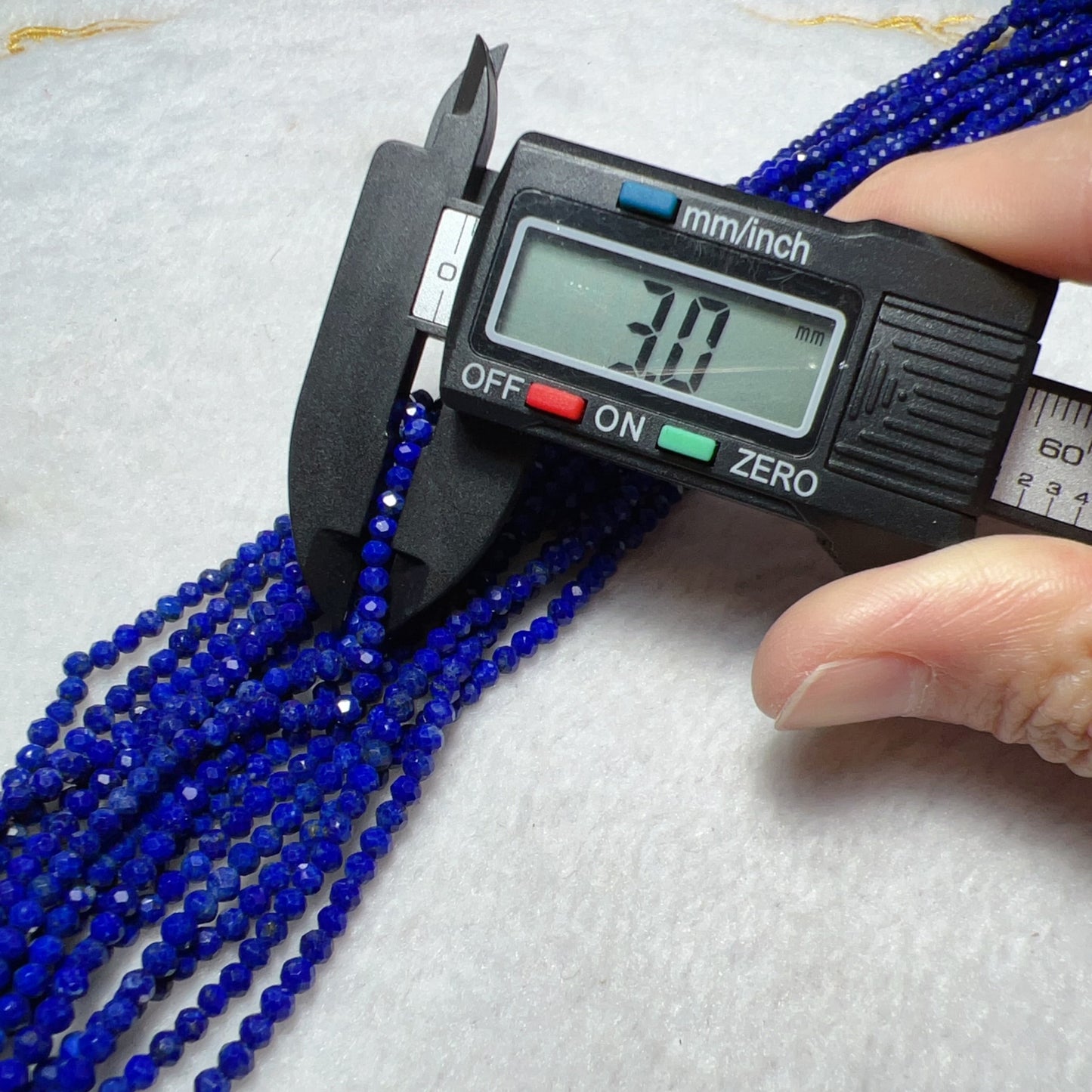 3Mm Small Beads Natural Lapis Lazuli Faceted Bead Strands Diy Jewelry Findings