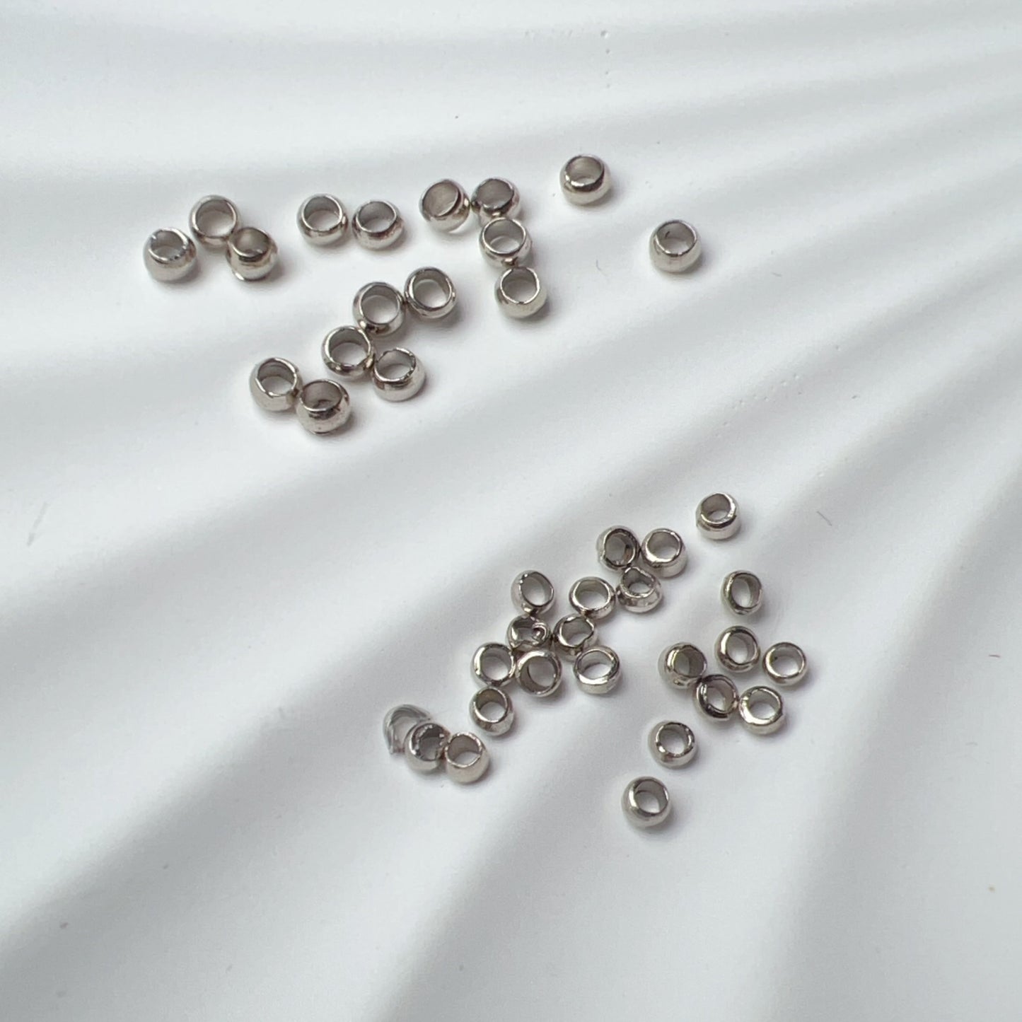 Stainless Steel Positioning Beads | Crimp Beads, Spacer, And Stopper For Diy Jewelry Making Tools