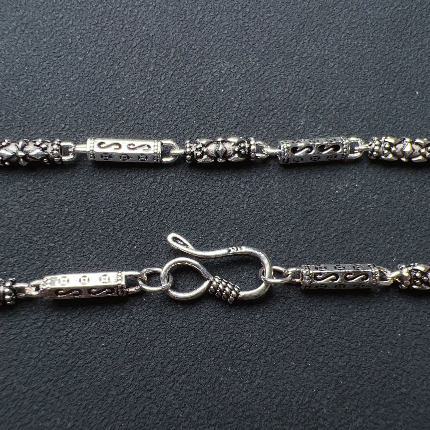 Men Women Fashion Jewelry – 925 Sterling Silver Vintage Necklace 17.1G