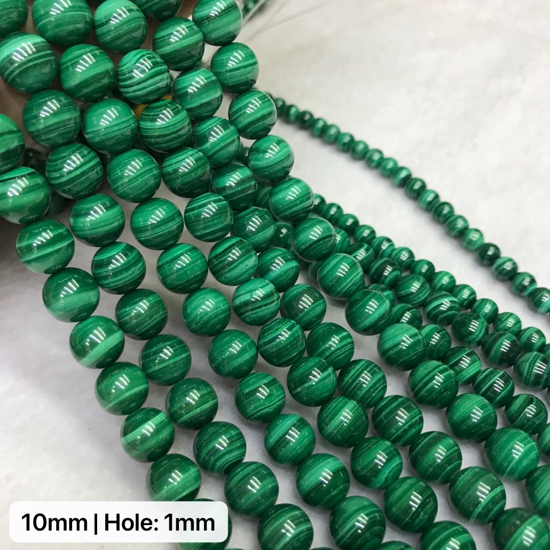 4-10Mm Top Quality Natural Malachite Bead Strands Diy Jewelry Supply
