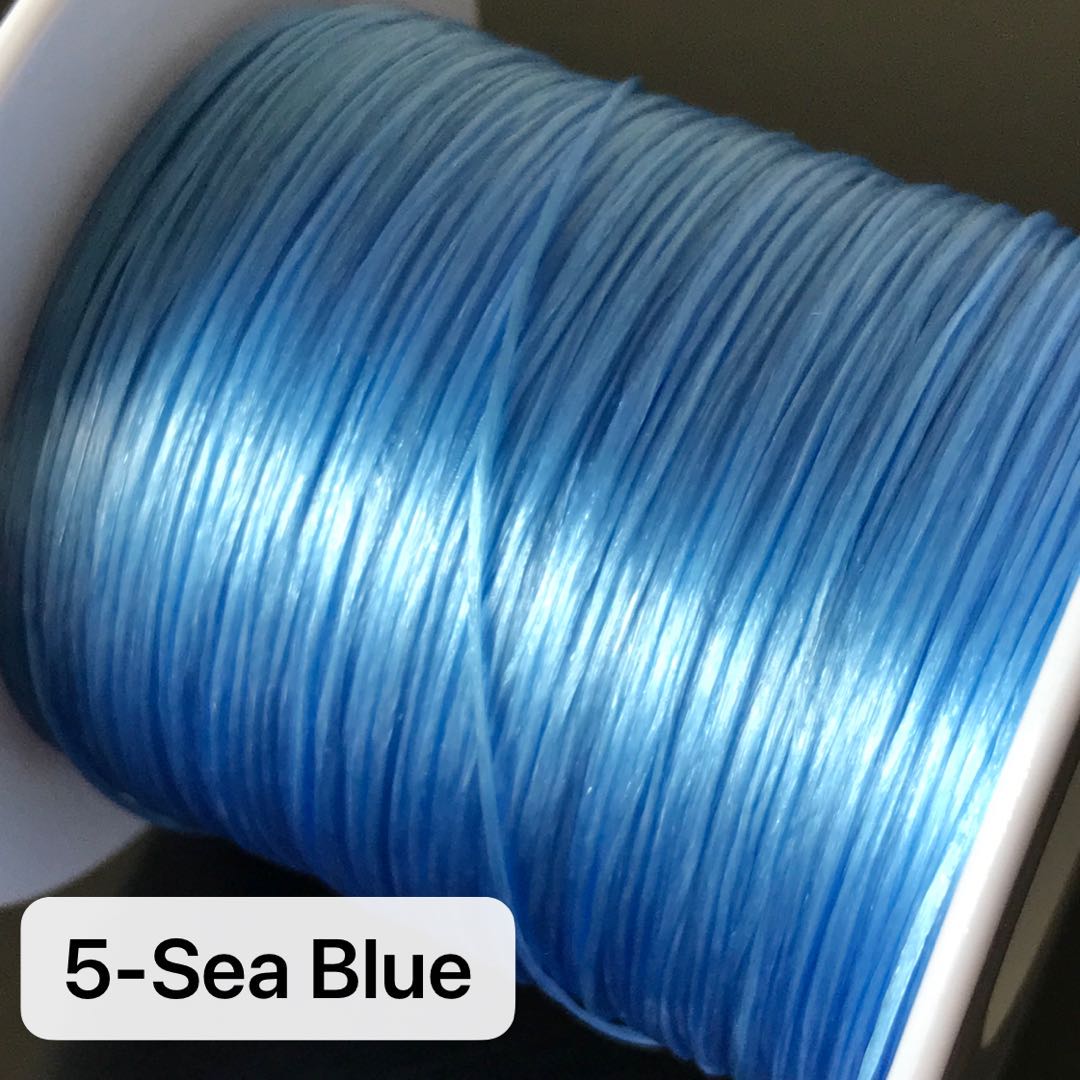 Elastic Cord 0.8Mm Flat – 500 Meter Roll For Jewelry Making, Bracelets, Beading, Crafts – Stretchy String (Multiple Colors)