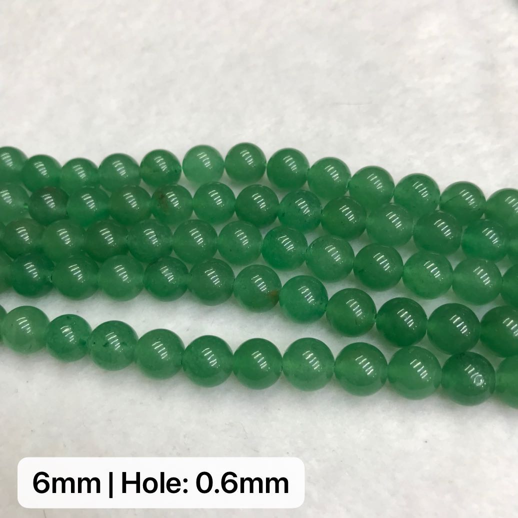 Natural High-Quality Green Aventurine Round Bead Strands For Jewelry Making