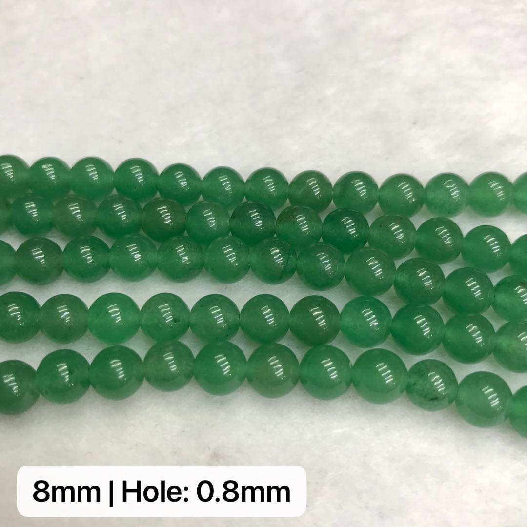 Natural High-Quality Green Aventurine Round Bead Strands For Jewelry Making
